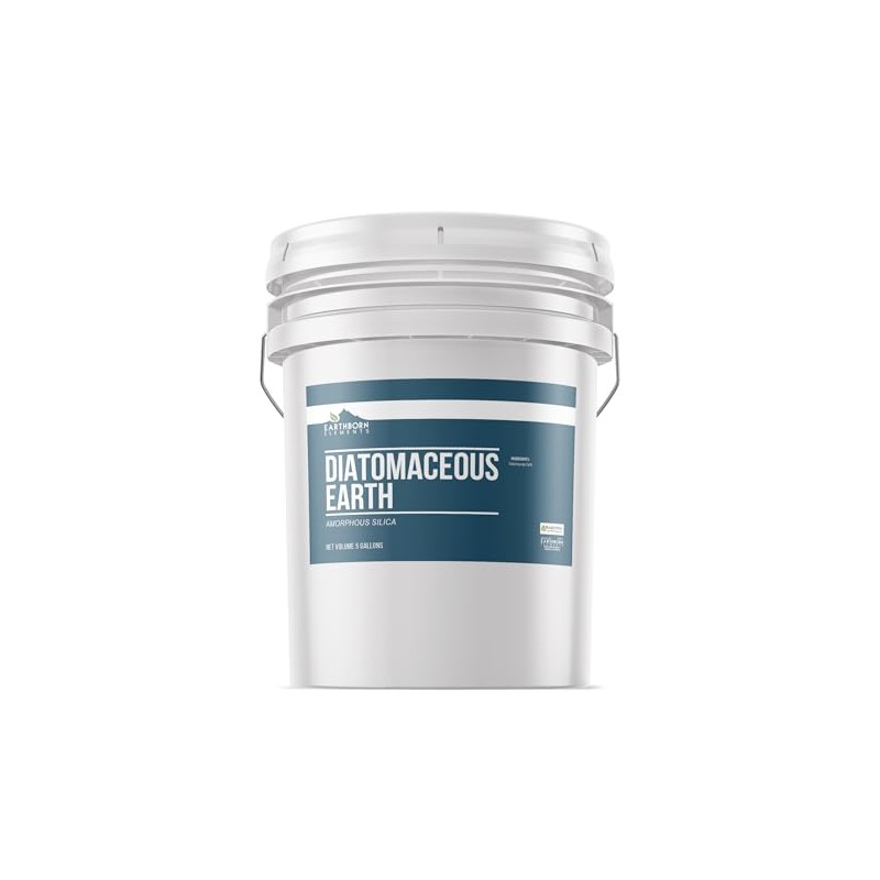 Earthborn Elements Diatomaceous Earth (5 Gallon), Resealable Bucket Pure Freshwater