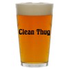 Molandra Products Clean Thug23 - Beer 16oz Pint Glass Cup