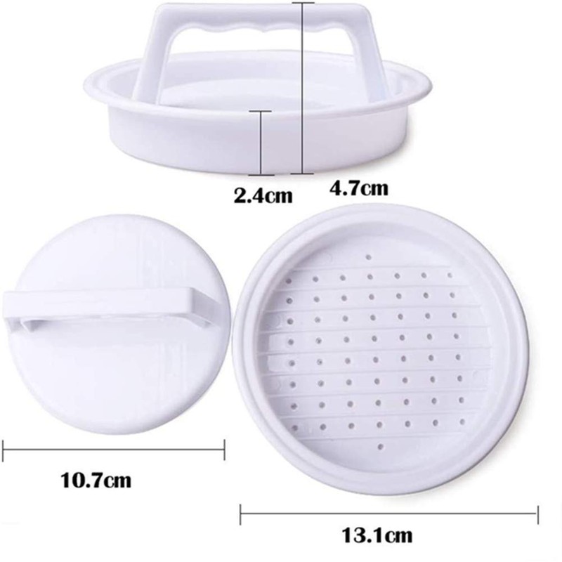 AISIBO 2 Piece Hamburger Press, Plastic Burger Press, Hamburger Maker