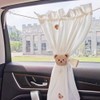 2 Pack Curtain Tiebacks, Plush Bear Decorative Rope Curtain Ties,