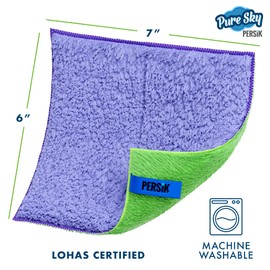 Pure-Sky Ultra - almohadillas para orejas de microfibra para cocina, encimeras, granito, cromo y mesas, paquete de 2