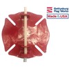 Aluminum Grave Marker Firefighter, Cemetery Memorial Flag Holder, Fireman Plaque,