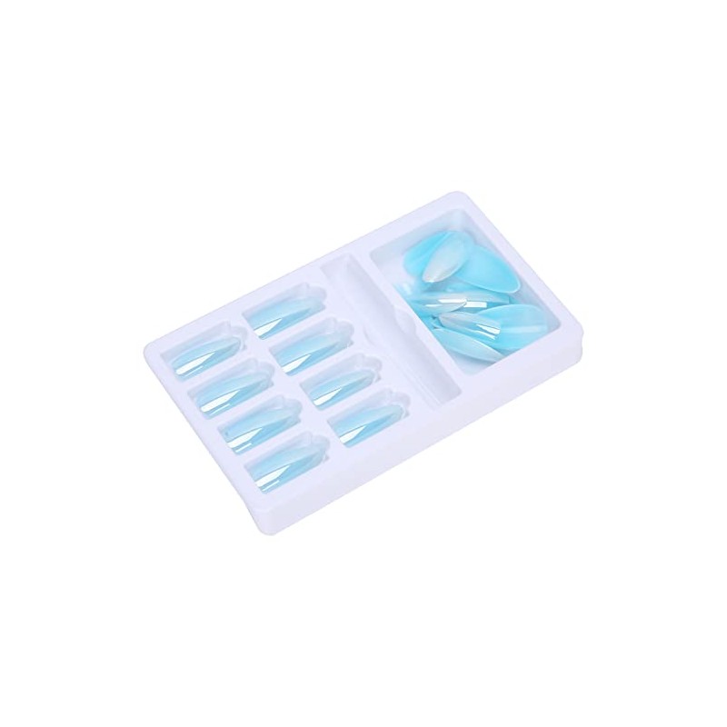 Juego de Uñas Postizas con Punta Degradada y Lima, Cubierta