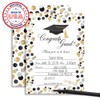 Classic Polka Dot Graduation Party Fill In Invitations set of