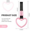 Zikefest 2PCS Heart Shaped Car Handle Straps, Rear Bumper Warning