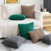 OTOSTAR Corduroy Decorative Throw Pillow Covers 16x24 Inch Super Soft