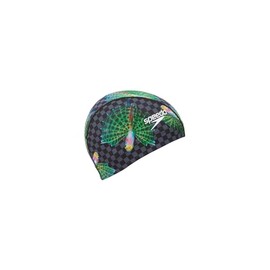 Speedo SE12465 Swim Cap, Plankton Mesh Cap, Clear Green, Medium