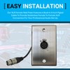 DIYTECH XLR Wall Plate, Solderless XLR Wall Plate, XLR Wall