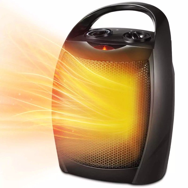 Unbranded Compact 1500W/750W Space Heater with Thermostat,Cer