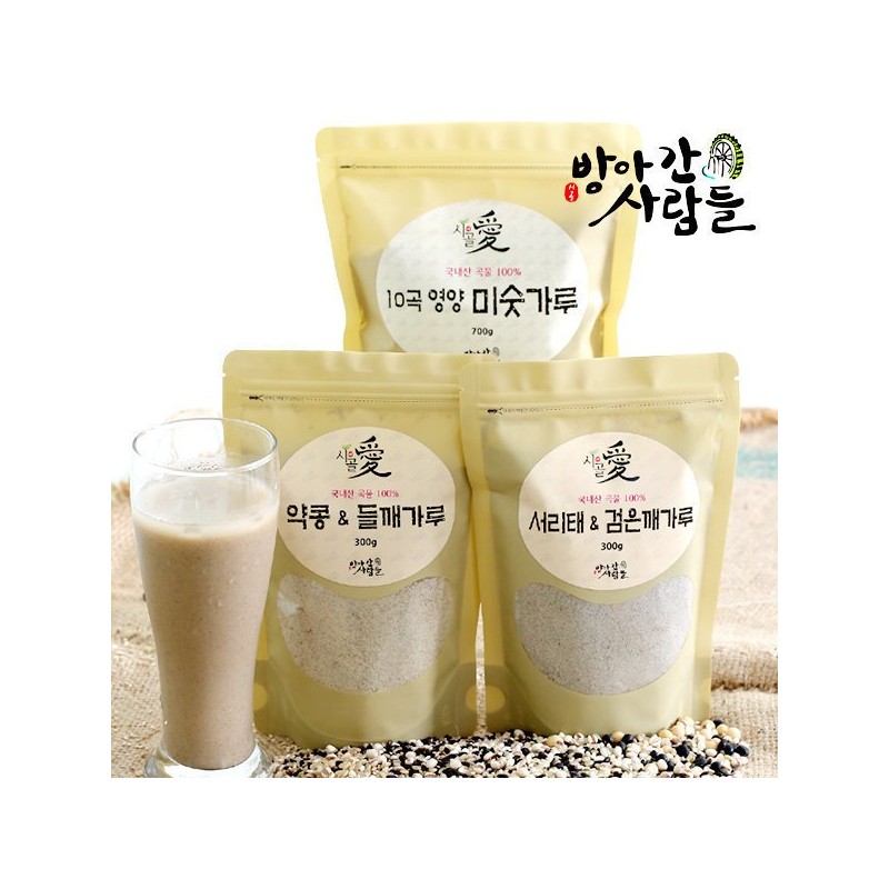 방앗간사람들 국산 약콩+들깨가루 300g Farmers' Grain Korean Soybean + Perilla