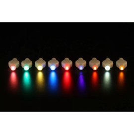 FeatherParadise Hanging Led Floral Lights / FloraLytes for Tower Vases 10 Pieces - Teal