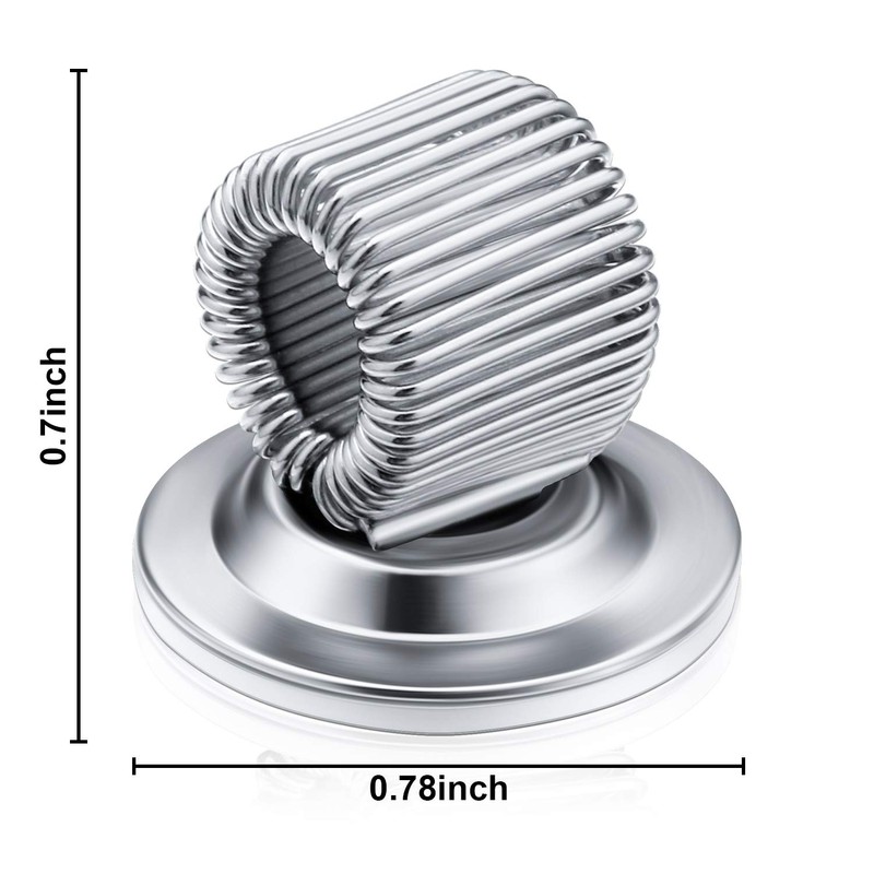 Outus 10 Pcs Silver Pen Holder Clips Manganese Steel Pen