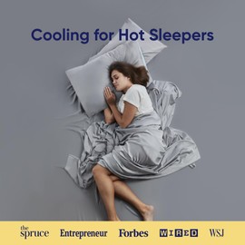 Vesta Premium 100% Bamboo Viscose Duvet Cover, SuperBamboo Cooling for Hot Sleepers, Softer Than Silk, Perfect for Gift Giving, High Thread Count, 7 Handy Duvet Ties (Glacier Grey, King/Cali King)