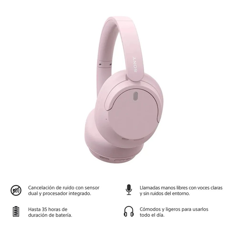 Audífonos Inalámbricos Wh-ch720n Color Rosa