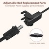6.56 FT Adjustable Bed Parts Cable Standing Desk Power Cord,