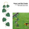Birds Feeder Hanging Metal Green Leaf Shape Hummingbirds Feeder for