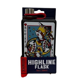 Buc-ee's YUKON Outfitters Highline Flask – 9oz Stainless Steel, BPA-Free with Never-Lose Cap, Duragrip Powder Coat Finish