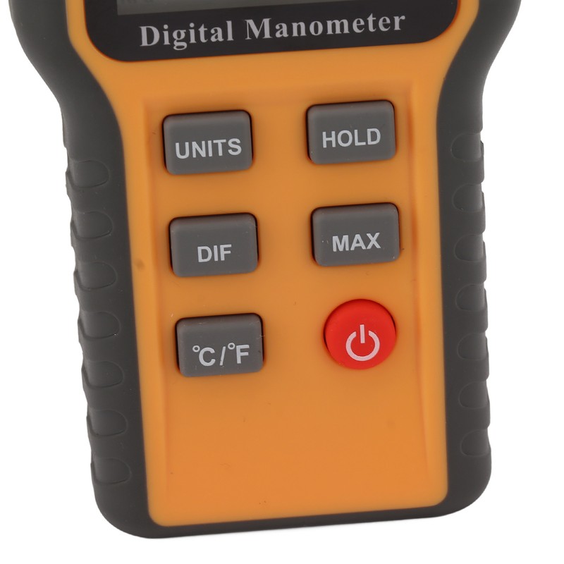 Engine Digital Manometer Differential Gauge High Precision Dual Port HVAC