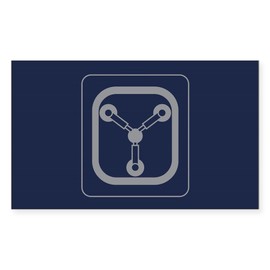 CafePress Flux Capacitor Rectangle Bumper Sticker Car Decal