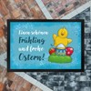 speecheese Beautiful Spring and Frohe Easter Doormat XL in 40