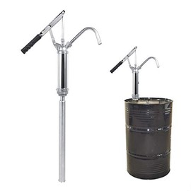 GOTOTOP Barrel Pumps Hand Operated Lever Action Barrel Drum Pump Kit with Removable Nozzle Transfer Fuel Diesel Hand Extractor Fits 15 to 55 Gallon Drum Tank