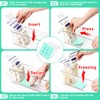Lelife Breast Milk Storage Containers for Fridge, Fridge Organizer Bins