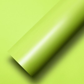 IlMondoMall Wrapping Sheet Solid Color Cutting Sheet with Air Groove (19.7 x 11.8 inches (500 x 30 cm), Matte Lime Green)