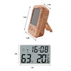 Tiardey Digital Hygrometer, Temperature and Humidity Meter with Desk Clocks,