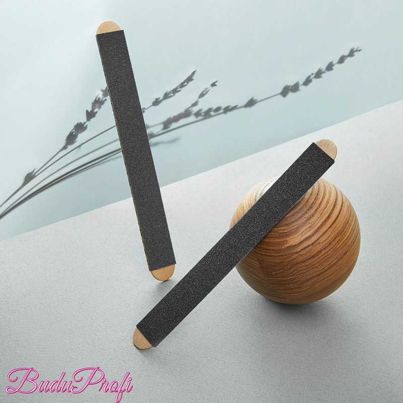 VJ Base 50 x Wooden Nail File Straight for File