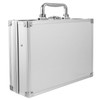 minkissy Aluminum Briefcase Tool Storage Box Lightweight Portable Multi-functional Aluminum