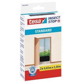 Tesa Fly Screen Standard Velcro for Doors Anthracite 2 x 0.65 m: 2.2 m, 55679-00021-03