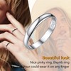 PROSILVER Womens 3mm Wedding Rings Toe Rings for Women Silver