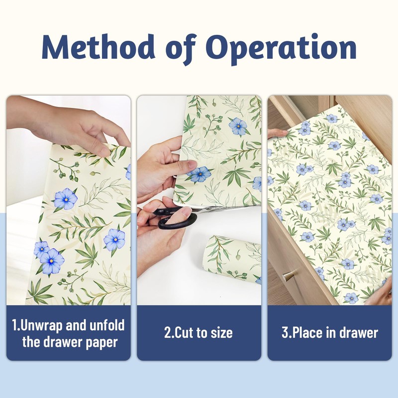 SCENTORINI Linen Scented Drawer Liners, Scent Paper Liners for Wardrobe,
