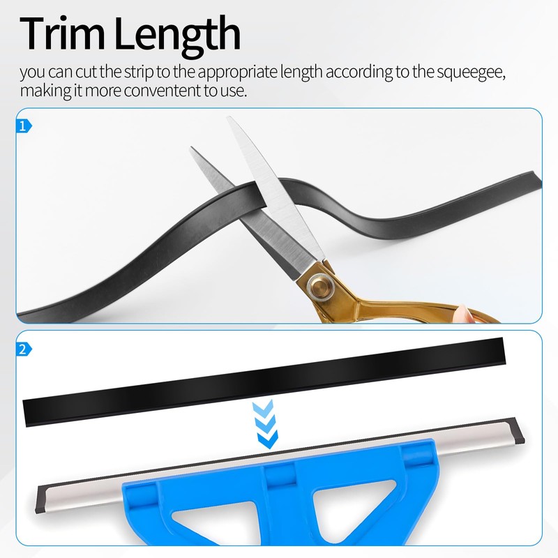 Premium Silicone Squeegee Rubber Replacement - 41in Roll | Versatile