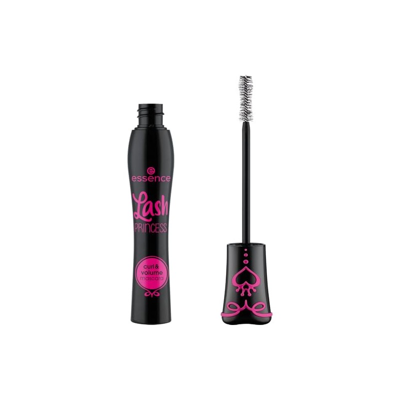 essence Lash PRINCESS curl and volume mascara (Negro, 2 Unidades)