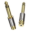 MOSWAG 1/4 to RCA Adapter, Female to 6.35mm 1/4 Inch