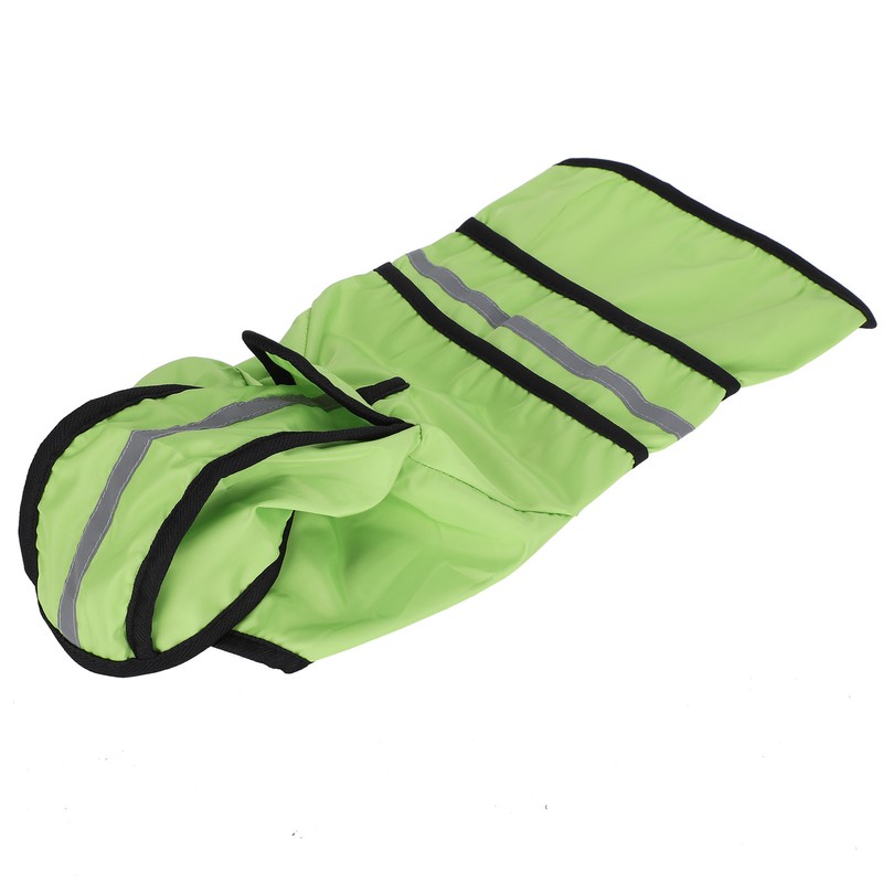 Dog Raincoat Polyester Pet Rain Cape Jacket Reflective Stripe Waterproof