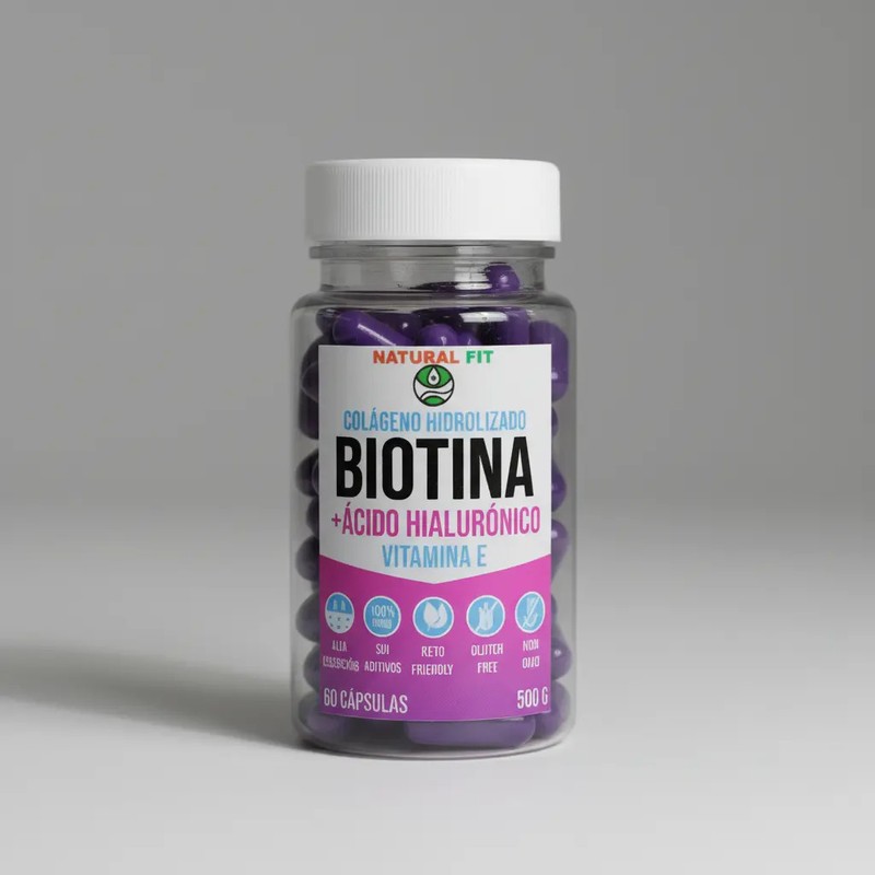 Biotina Ácido Hialunico Vitamina E 60pz