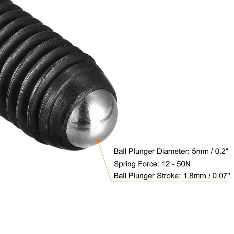 sourcing map Ball Point Set Screws, 20pcs M8 x 30mm