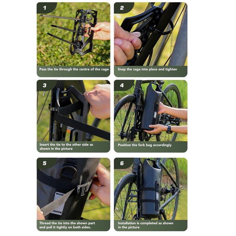 VGEBY Bike Front Fork Cage, Bike Cargo Cage Multipurpose Bicycle