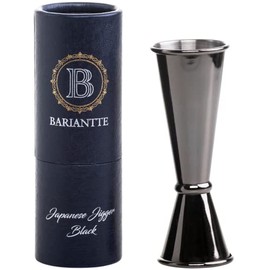 BARIANTTE Black Cocktail Jigger for Bartending, Double Jigger 2 oz 1 oz | Cocktail Measuring Cup Shot Measure Jigger | Japanese Jiggers, Bar Jigger | Liquor Measuring Jigger | Bar Measuring Tools