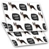 Rectangle Stickers (Set of 2) 10cm - Boston Terrier Dog