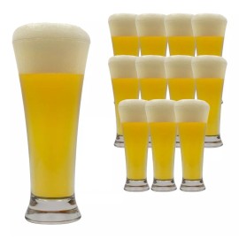 Baum Brothers Set 12 Vasos Cerveceros Altos De Cristal 300 Ml | Ug-14_12