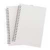 IBLUELOVER 2pcs A5 Spiral Bound Notebook Transparent Hardcover Lined/Blank Daily