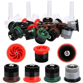 Honoson 16 Pcs Variable Arc Nozzle Radius High Efficiency Replacement Pop up Sprinkler Heads Compatible with Rainbird, Hunter, Orbit Pop-up Sprinklers(Mixed Color,8/10/12/17 Van)