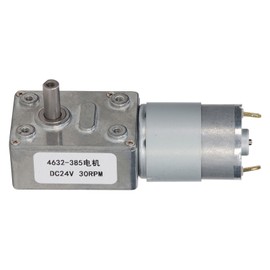 30RPM DC Worm Gear Motor Self Locking Function Rectangular Speed Reduction Geared Motor DC24V