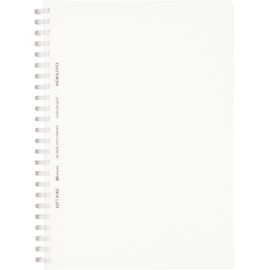 Kokuyo SV538WT-T Soft Ring Notebook, Clear, 80 Sheets, A5, Grid Dot Ruled, Transparent