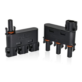 Witproton T/Y Solar Plug, 3-Way Y Splitter Photovoltaic Connector, 1Y3 Male/Female Solar Panel Cable Connector, Solar Panel Cable Connectors Plug (1 Pair)