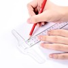2Pcs Double Sided T Square Ruler Durable Precise T Square