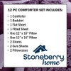 Stoneberry Home® Hotel Collection 12-Pc. Bedding Set Queen Polyester Hermia